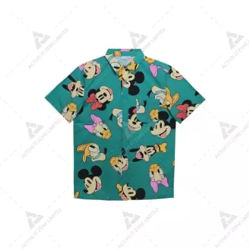 Disney Men's Mickey and Friends Button Down Shirt